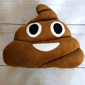 Poop emoji pillow